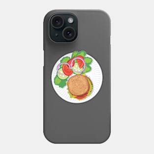 Burger and Veggies Phone Case