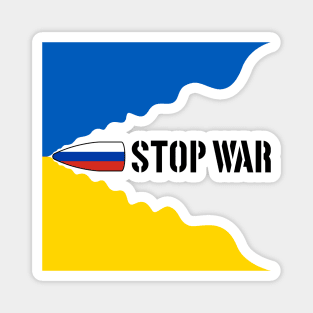 Concept stop the war in Ukraine Magnet