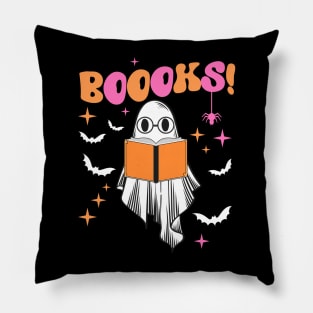 Read More Boooooks Cute Ghost Read More Boooooks Halloween Pillow