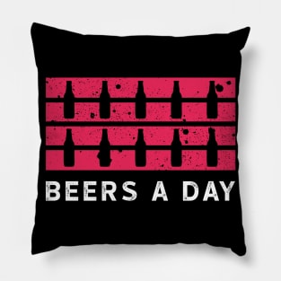 Beers a day Pillow