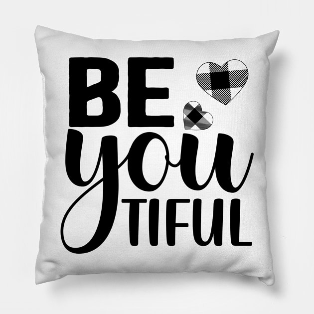 be you tiful Pillow by família