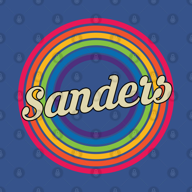 Discover Sanders - Retro Rainbow Style - Sanders - T-Shirt