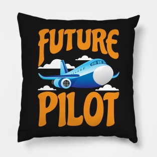 Future Pilot Kids, Toddler Airplane Pilot Boy Girl Pillow