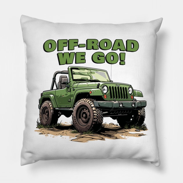 Off-road we go! Pillow by mksjr