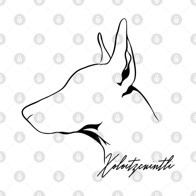 Proud Xoloitzcuintli profile dog lover by wilsigns