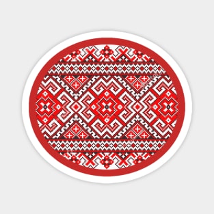 Slavic ethnic pattern Magnet