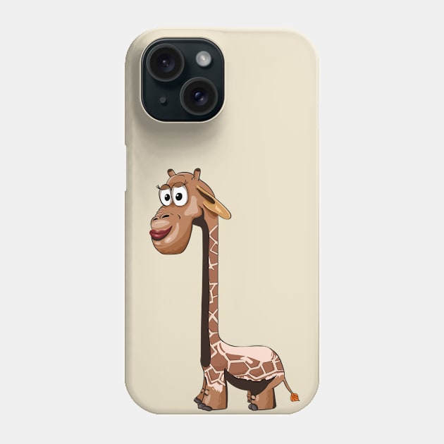 Giraffe Funny Phone Case by Mako Design 