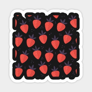 Red Strawberries Magnet