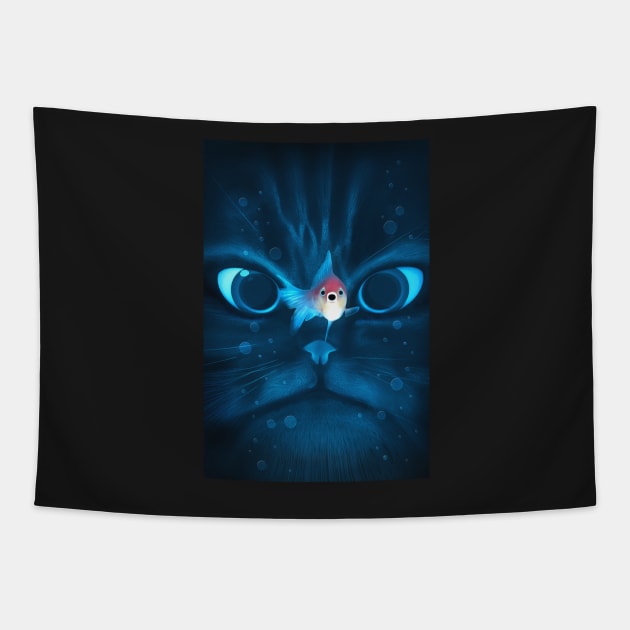 Cat Fish Tapestry by NicholasEly