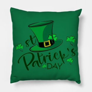 The mascot design for St. Patrick's Day hat Pillow