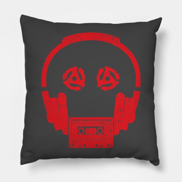 Retro Beat Bot Pillow by the Bujeezis