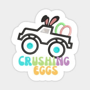 Egg Crusher , Boy Easter , Easter Monster Truck, Egg Hunting Magnet