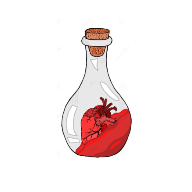 Heart in a bottle by Teddyxx