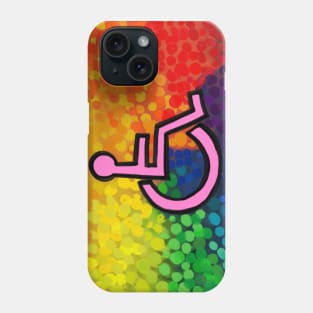 Rainbow Wheelchair Accessibility Phone Case