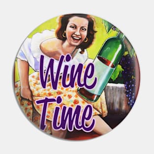 Wine Time Pin