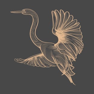 Egret bird T-Shirt