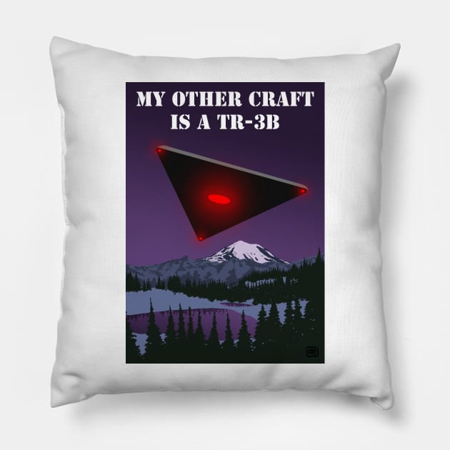 My Other Craft Is A TR-3B Pillow by matjackson