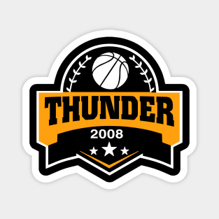 Personalized Basketball Thunder Proud Name Vintage Beautiful Magnet