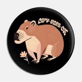 Funny capybara Pin