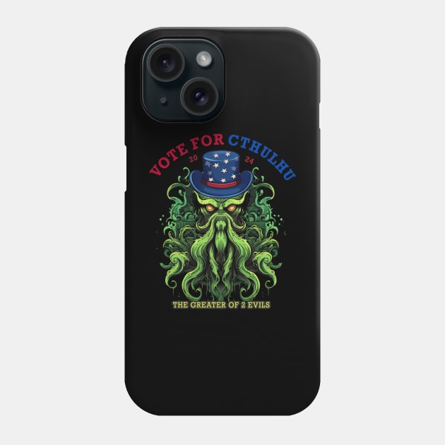 Vote for Cthulhu President 2024 Election Phone Case by MetaBrush