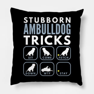 Stubborn AM Bulldog Tricks - Dog Training Pillow