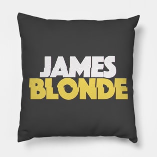 James Blonde Classic Logo Merch Pillow