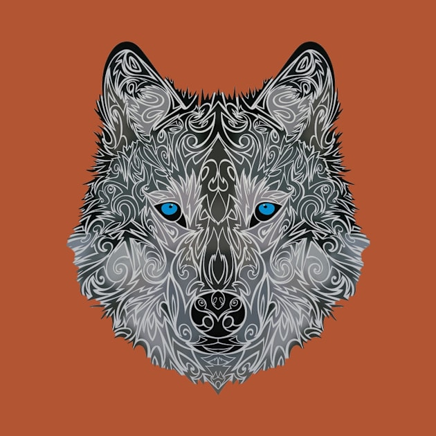 Blue Eyed Wolf by Divan