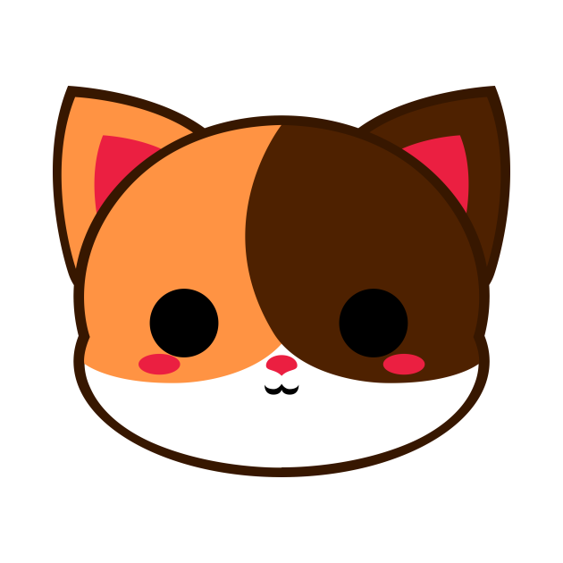 Cute Calico Cat - Calico Cat - T-Shirt | TeePublic
