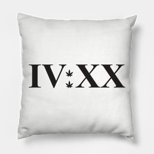 420 Roman Numerals Pillow