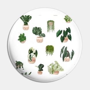 Trendy Plant Art, House Plants Pattern 2 Pin