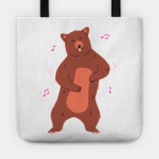 Funny Dancing Bear Tote