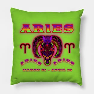 Aries 8a Chartreuse Pillow