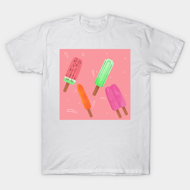 Popsicle Pattern - Popsicle - T-Shirt