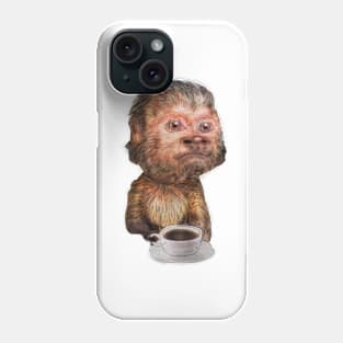 Mono con café Phone Case