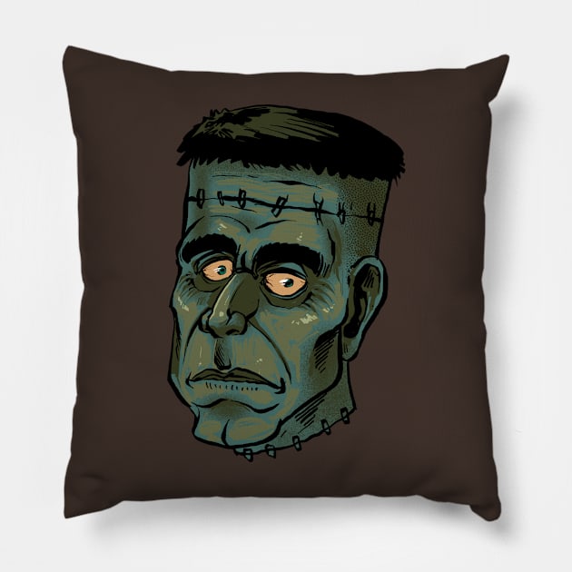 Franky Head Pillow by marimasstudio