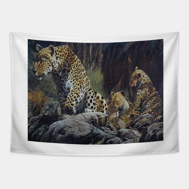 Big Cats Tapestry by jennyleeandjim