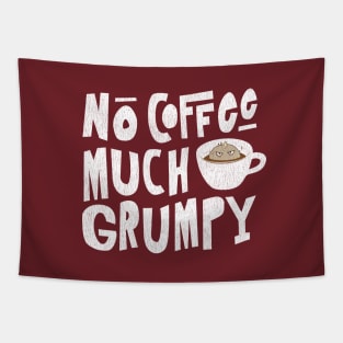 No Coffee, Much Grumpy Monster Tapestry