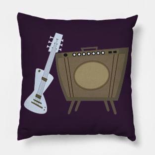 Vintage Guitar and Amp Pillow