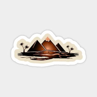 Egyptian pyramids Magnet