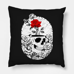 Skull Flower Pillow