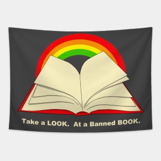 Take A Look At Banned Books Reading Rainbow Tapestry