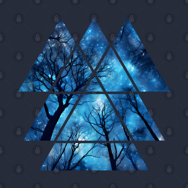 Geometric Night Sky for Astronomers, Star Gazers, Campers by Pine Hill Goods