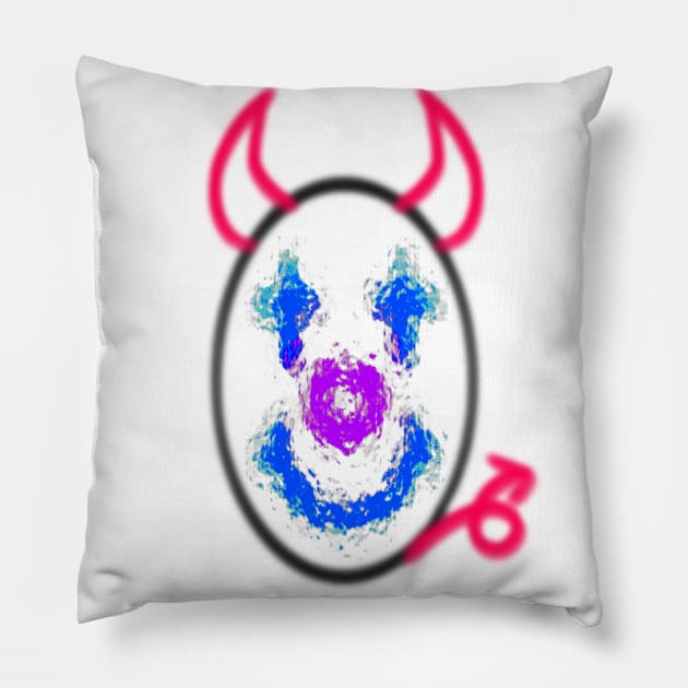 halloween clown Pillow by Eddga