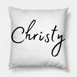 Christy Name Calligraphy Pillow