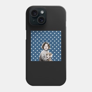 Shirley Temple Blue With Bear Phone Case