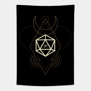 Esoteric Polyhedral D20 Dice Tarot Five Tapestry