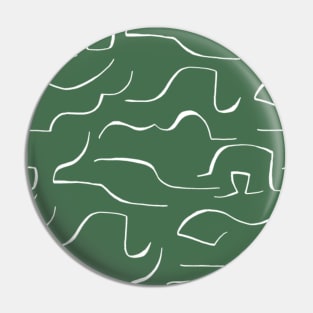 Dark green color wavey pattern Pin