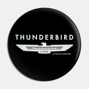 Thunderbird Emblem w Type Embossed Pin