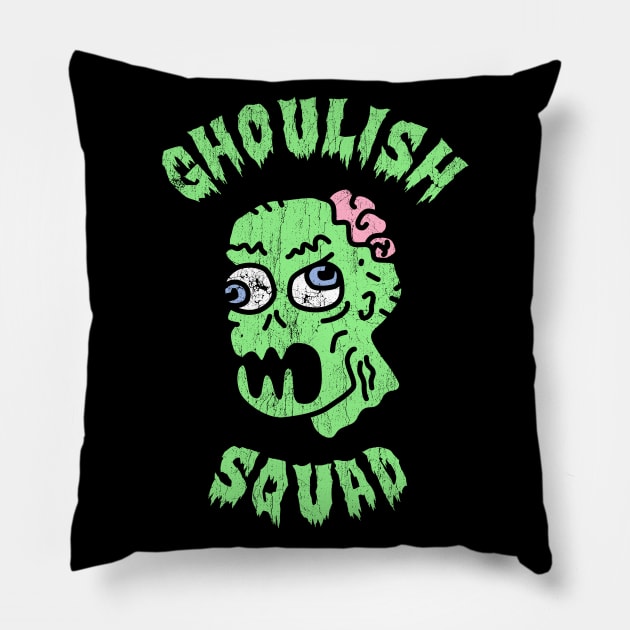 Ghoulish Squad ✅ Halloween Pillow by Sachpica