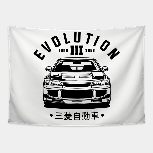 Lancer Evolution 3 Tapestry by idrdesign